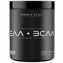 Аминокомплекс для спорта Powerful Progress EAA + BCAA 500 g /50 servings/ Raspberry