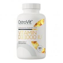 Витамин D для спорта OstroVit Vitamin D3 1000 IU 90 Tabs