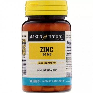 Микроэлемент Цинк Mason Natural Zinc 50 mg 100 Tabs