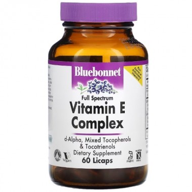 Витамин E Bluebonnet Nutrition Full Spectrum Vitamin E Complex 60 Caps