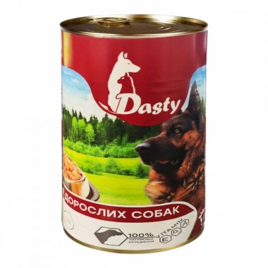  Dasty консерва для собак 1,240кг говядина