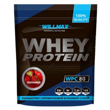 Протеин Willmax Whey Protein 80 920 g /23 servings/ Strawberry