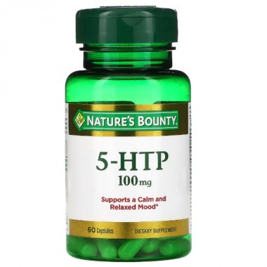 Триптофан Nature's Bounty 5-HTP 100 mg 60 Caps
