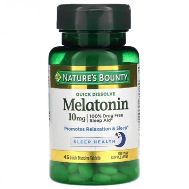 Мелатонин для сна Nature's Bounty Melatonin 10 mg 45 Tabs Cherry