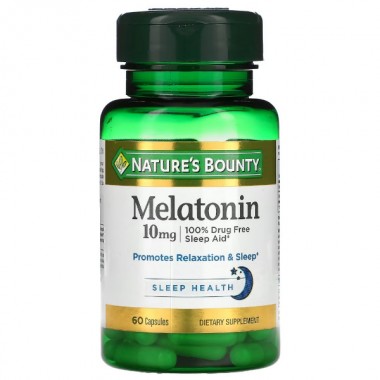 Мелатонин для сна Nature's Bounty Melatonin 10 mg 60 Caps