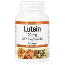 Лютеин Natural Factors Lutein 20 mg 30 Softgels