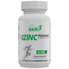 Микроэлемент Цинк для спорта MST Nutrition Healthy by MST Zinc Picolinate 60 Tabs Микроэлемент Цинк для спорта MST Nutrition Healthy by MST Zinc Picolinate 60 Tabs