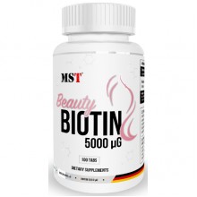 Витамин B для спорта MST Nutrition Biotin 5000 100 Tabs
