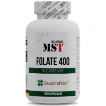 Витамин B для спорта MST Nutrition Folate 400 Quatrefolic 180 Caps