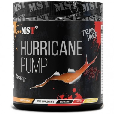 Комплекс до тренировки MST Nutrition Hurricane Pump 300 g /30 servings/ Tropical Punch