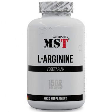 Аргинин для спорта MST Nutrition L-Arginine 240 Caps