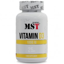 Витамин D для спорта MST Nutrition Vitamin D3 1000 IU 120 Caps