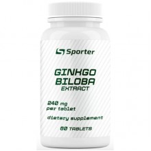 Натуральная добавка для спорта Sporter Ginkgo Biloba Extract 60 Tabs Натуральная добавка для спорта Sporter Ginkgo Biloba Extract 60 Tabs