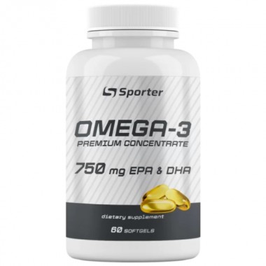 Омега для спорта Sporter Omega 3 750 mg 60 Caps