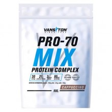Протеин Vansiton Pro-70 Mix 900 g /30 servings/ Cappuccino