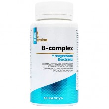 В комплекс All be Ukraine B-complex + magnesium & extracts 60 Caps В комплекс All be Ukraine B-complex + magnesium & extracts 60 Caps