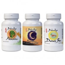 Комплекс при менопаузе Bekandze Анжелика (Дудник китайский) + Комплекс Успокоивающий + Дикий Ямс 60+60+60 Tabs