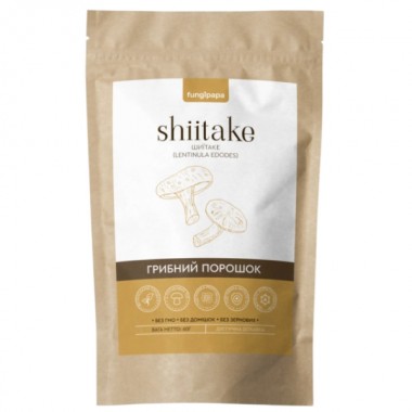 Грибной комплекс Fungipapa Шиитаке (Lentinula edodes) - грибной порошок 60 г /30 порций/ Грибной комплекс Fungipapa Шиитаке (Lentinula edodes) - грибной порошок 60 г /30 порций/