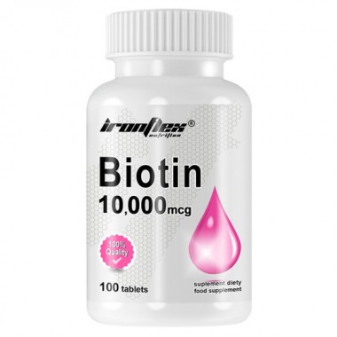 Витамин B для спорта IronFlex Biotin 10000 mcg 100 Tabs Витамин B для спорта IronFlex Biotin 10000 mcg 100 Tabs