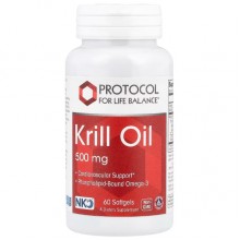 Масло криля Protocol for Life Balance Krill Oil 500 mg 60 Softgels