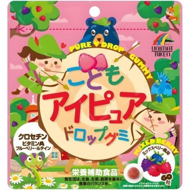 Комплекс для профилактики зрения Unimat Riken Eye Pure Drop 60 Gummies Berry Flavor