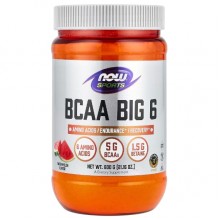 Аминокислота BCAA NOW Foods BCAA Big 6 Powder 600 g /33 servings/ Watermelon
