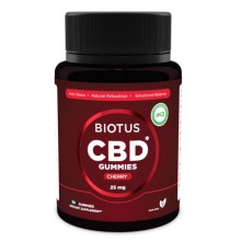 Комплекс для профилактики нервной системы Biotus CBD Gummies 25 mg 30 Gummies Cherry