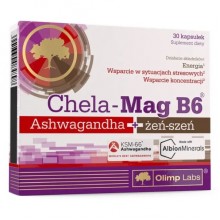 Витаминно-минеральный комплекс для спорта Olimp Nutrition Olimp Labs Chela-Mag B6 Ashwagandha+Ginseng 30 Caps