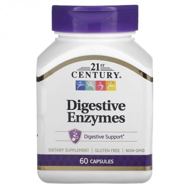 Пищеварительные ферменты 21st Century Digestive Enzymes 60 Caps