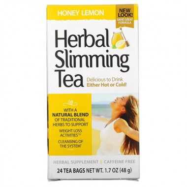 Заменитель питания 21st Century Herbal Slimming Tea Caffeine Free 24 Tea Bags Honey Lemon Заменитель питания 21st Century Herbal Slimming Tea Caffeine Free 24 Tea Bags Honey Lemon