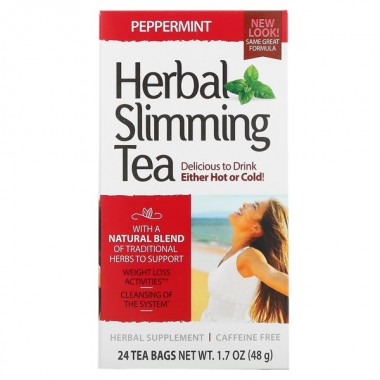 Заменитель питания 21st Century Herbal Slimming Tea Caffeine Free 24 Tea Bags Peppermint Заменитель питания 21st Century Herbal Slimming Tea Caffeine Free 24 Tea Bags Peppermint
