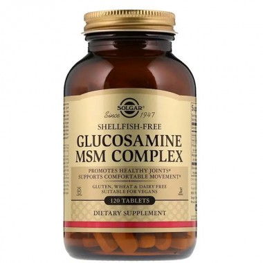 Препарат для суставов и связок Solgar Glucosamine MSM Complex 120 Tabs