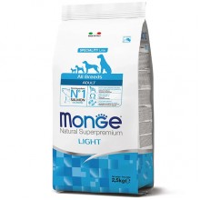 Сухой корм для собак Monge Dog All breeds Adult Light лосось 2,5 кг