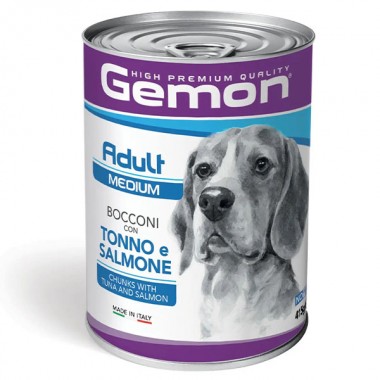  Gemon Dog Wet Medium Adult тунец с лососем 0,415 Кг