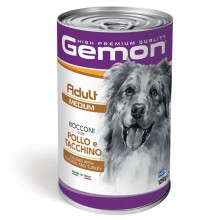 Влажный корм для собак Gemon Dog Wet Medium Adult курица с индейкой 1250 г Влажный корм для собак Gemon Dog Wet Medium Adult курица с индейкой 1250 г