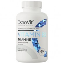 Витамин B для спорта OstroVit Vitamin B1 Thiamine 60 Caps