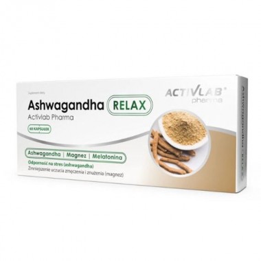 Ашфаганда для спорта Activlab Ashwagandha Relax 60 Caps
