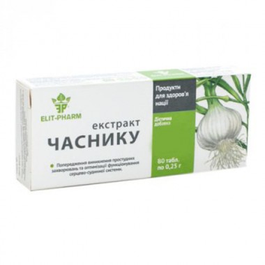 Чеснок Elit-Pharm Экстракт Чеснока 80 таб Чеснок Elit-Pharm Экстракт Чеснока 80 таб
