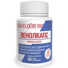 Комплекс для профилактики давления и кровообращения Elixir Venolcaps 60 Caps