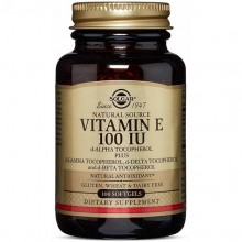 Витамин E Solgar Vitamin E 100 IU Mixed Tocopherols 100 Softgels
