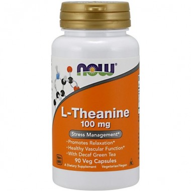 Теанин NOW Foods L-Theanine 100 mg 90 Veg Caps