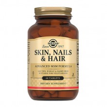Комплекс для кожи, волос, ногтей Solgar Skin, Nails & Hair, Advanced MSM Formula 60 Tabs Комплекс для кожи, волос, ногтей Solgar Skin, Nails & Hair, Advanced MSM Formula 60 Tabs