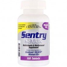 Витаминно-минеральный комплекс 21st Century Sentry Senior, Multivitamin & Multimineral Supplement, Women's 50+ 100 Tabs Витаминно-минеральный комплекс 21st Century Sentry Senior, Multivitamin & Multimineral Supplement, Women's 50+ 100 Tabs