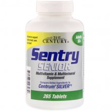 Витаминно-минеральный комплекс 21st Century Sentry Senior, Multivitamin & Mineral Supplement, Adults 50+ 265 Tabs Витаминно-минеральный комплекс 21st Century Sentry Senior, Multivitamin & Mineral Supplement, Adults 50+ 265 Tabs