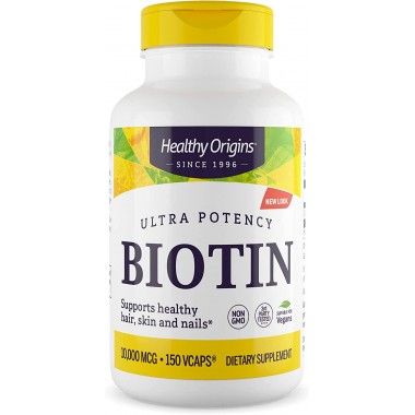 Биотин Healthy Origins Biotin Ultra Potency 10000 mcg 150 Veg Caps