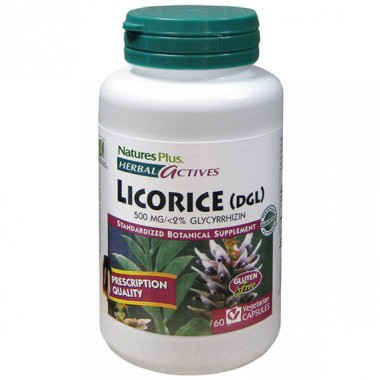 Корень солодки Nature's Plus Herbal Actives, Licorice 500 mg 60 Caps