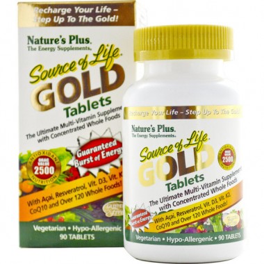 Витаминно-минеральный комплекс Nature's Plus Source of Life Gold 90 Tabs