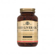 Жир из печени трески Solgar Cod Liver Oil Vitamin A & D 100 Softgels