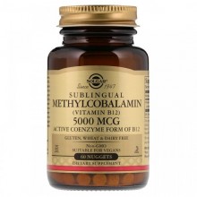 Витамин Б12 Solgar Sublingual Methylcobalamin (Vitamin B12) 5000 mcg 60 Nuggets Витамин Б12 Solgar Sublingual Methylcobalamin (Vitamin B12) 5000 mcg 60 Nuggets