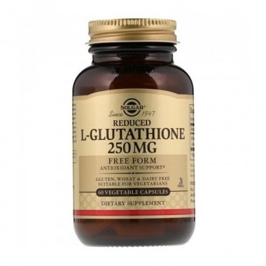 Глутатион Solgar Reduced L-Glutathione 250 mg 60 Veg Caps